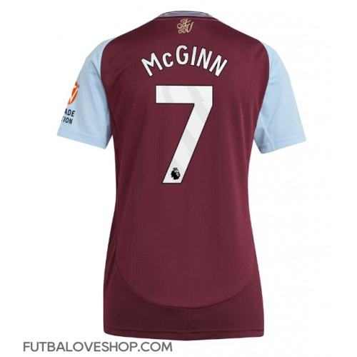 Dres Aston Villa John McGinn #7 Domáci pre Ženy 2024-25 Krátky Rukáv